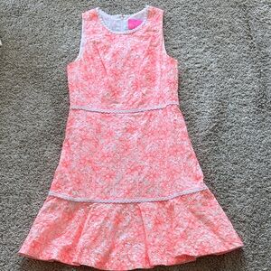 Lilly Pulitzer Coral Floral Sleeveless Dress